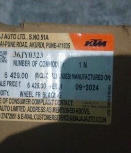 WHEEL FR BLACK GLS KTM  - 36JY0323