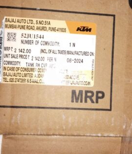 TANK RH CVR JU181386 GRN MET MAT LQR+DCL KTM  - 52JU1544