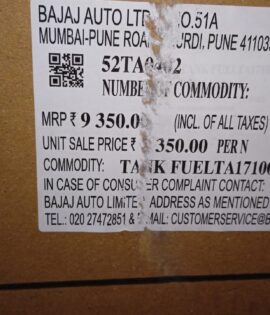 TANK FUELTA171001 CASPIAN BLUE DECAL+LQR TRIUMPH -52TA0402