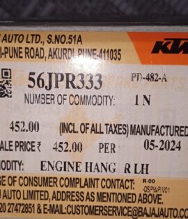 ENGINE HANGER LH JP113409 BLK MATT KTM  - 56JPR333