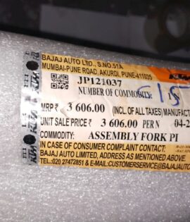 ASSLY FORK PIPE LH KTM  - JP121037