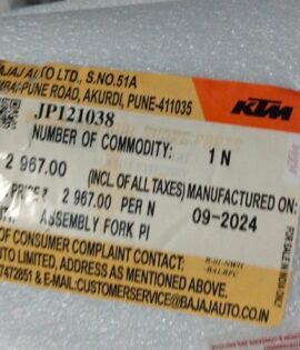 ASSLY FORK PIPE RH KTM  - JP121038