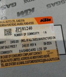 DASHBOARD LCD SPEEDOMETER KTM  - JP181240