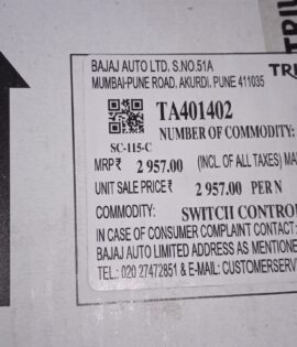 SWITCH CONTROL RH TRIUMPH -TA401402