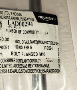 BOLT FLANGED M10X1.25 -LAD00294