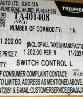 SWITCH CONTROL LH -TA401408