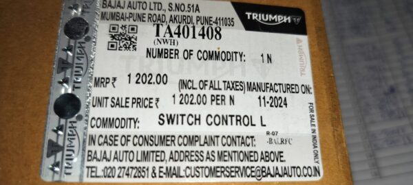 SWITCH CONTROL LH -TA401408