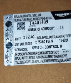 SWITCH CONTROL RH -TA401409