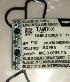 RING O COVER PUMP WATER -TA601001