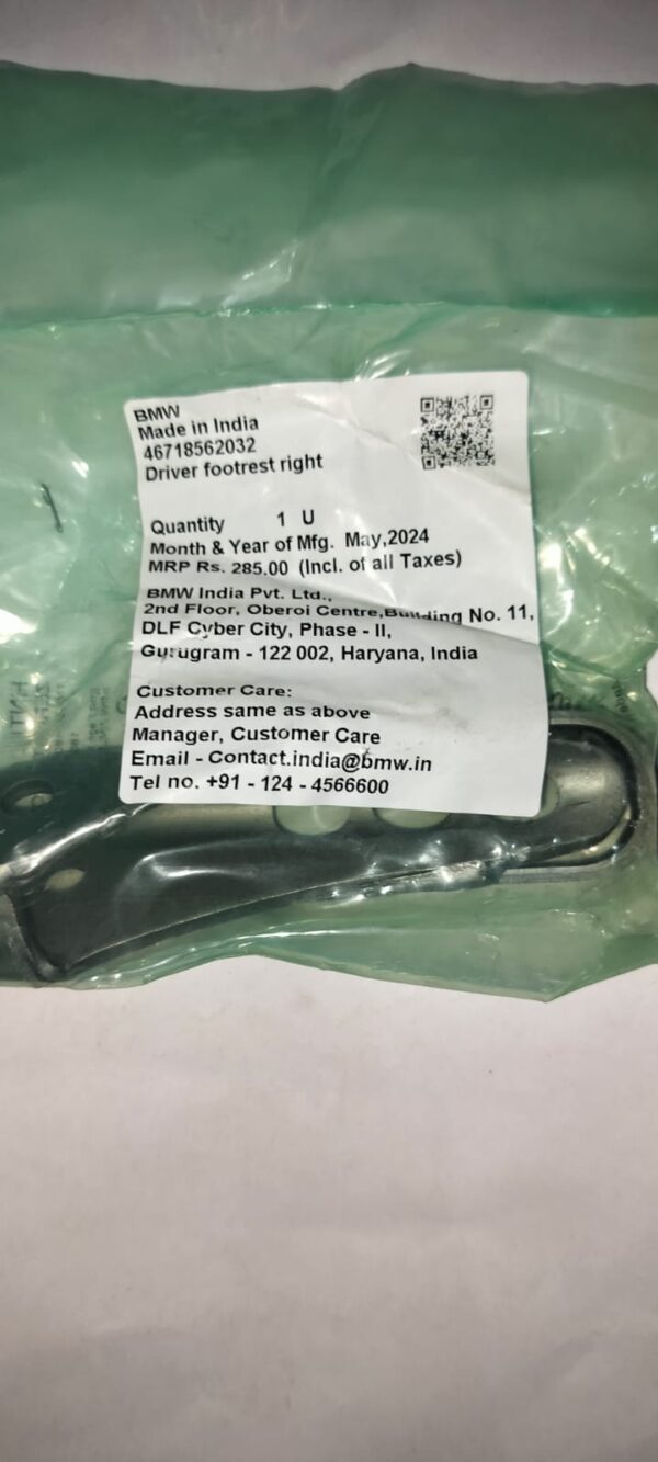 BMW -DRIVER FOOTR   -46718562032
